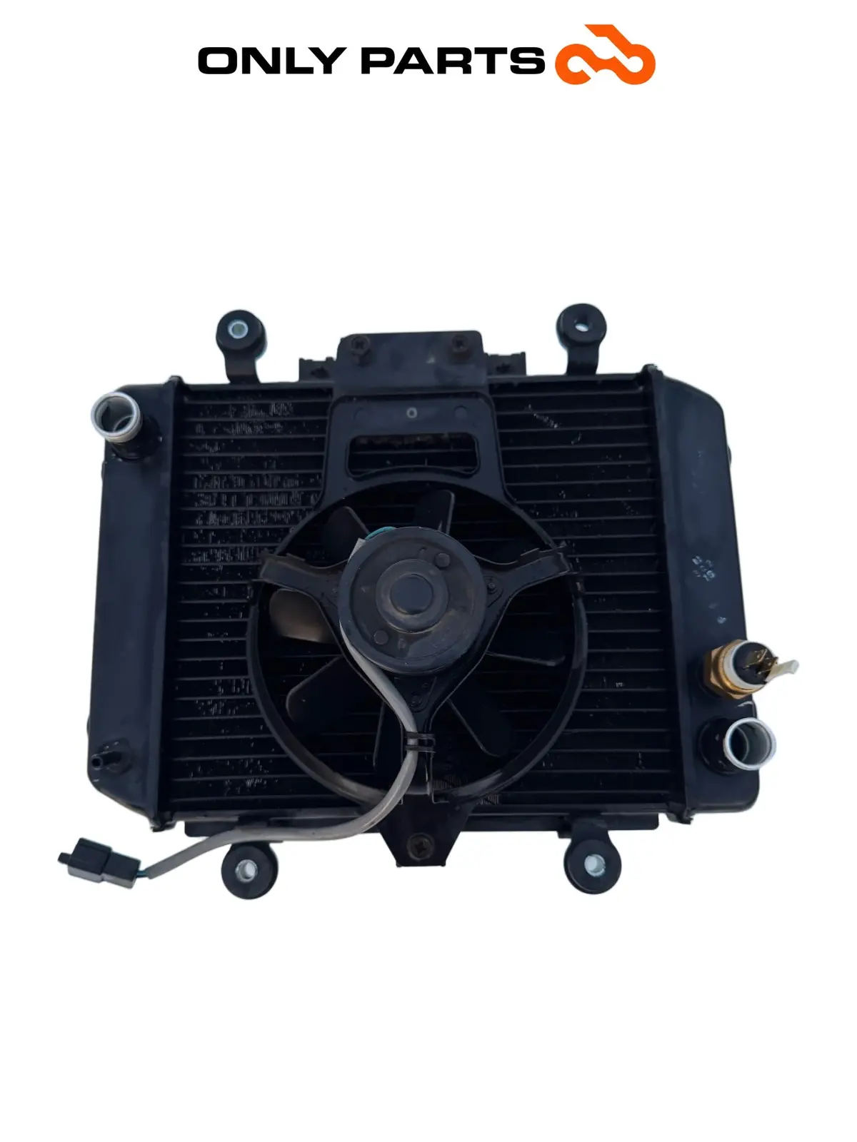 Gebrauchte Radiatore acqua + ventola Kawasaki Er-5 500cc 2002 — echtes Foto 6