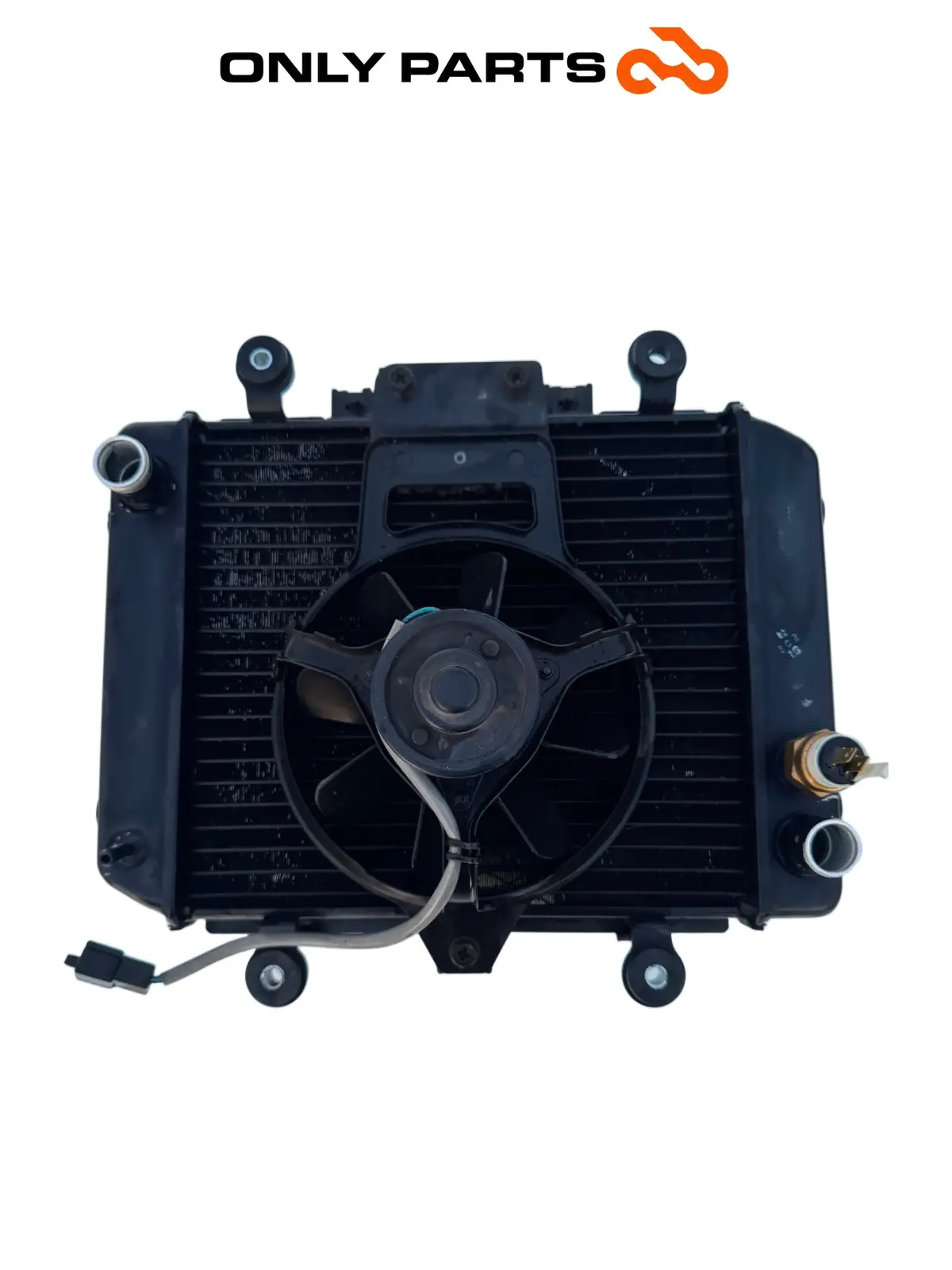 Gebrauchte Radiatore acqua + ventola Kawasaki Er-5 500cc 2002 — echtes Foto 7