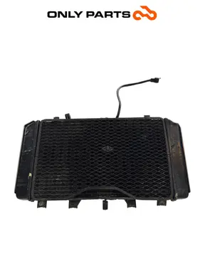 Gebrauchte Radiatore acqua + ventola Kawasaki Z 750cc 2004 Nera — echtes Foto 1