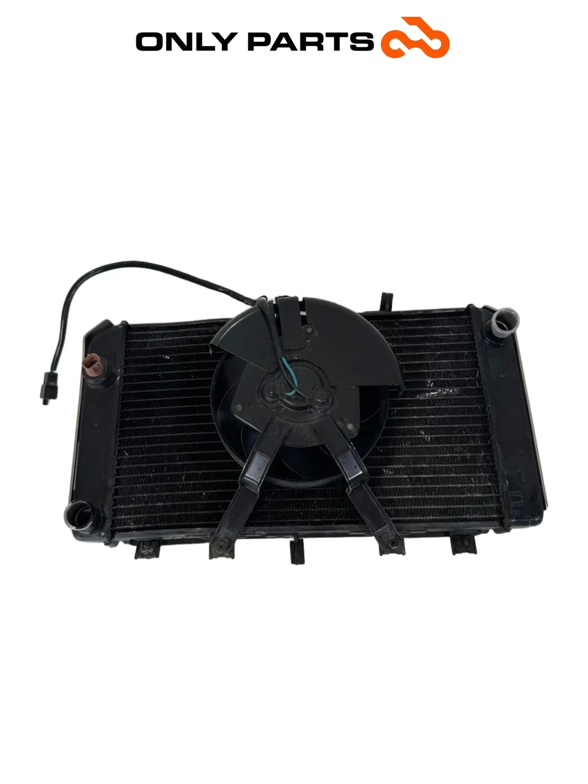 Gebrauchte Radiatore acqua + ventola Kawasaki Z 750cc 2004 Nera — echtes Foto 10