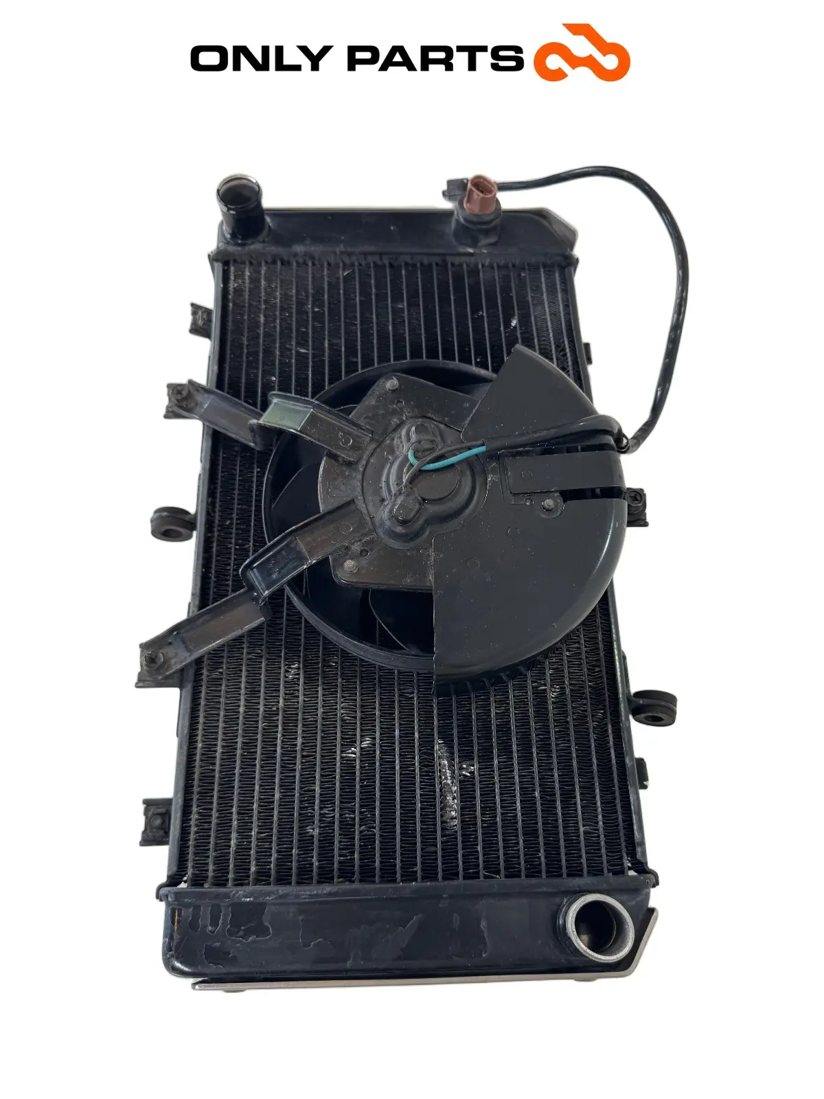 Gebrauchte Radiatore acqua + ventola Kawasaki Z 750cc 2004 Nera — echtes Foto 11