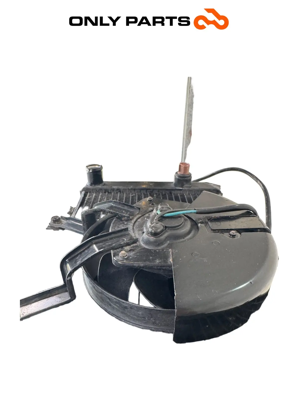 Gebrauchte Radiatore acqua + ventola Kawasaki Z 750cc 2004 Nera — echtes Foto 12