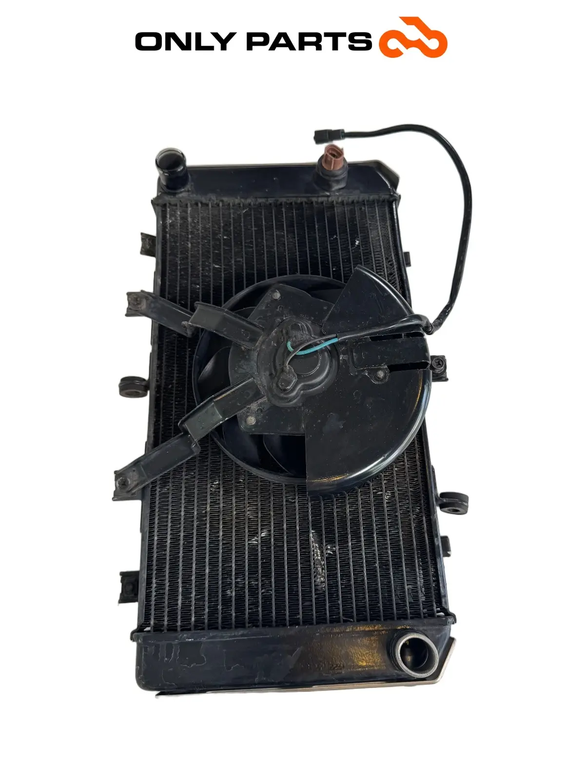 Gebrauchte Radiatore acqua + ventola Kawasaki Z 750cc 2004 Nera — echtes Foto 7
