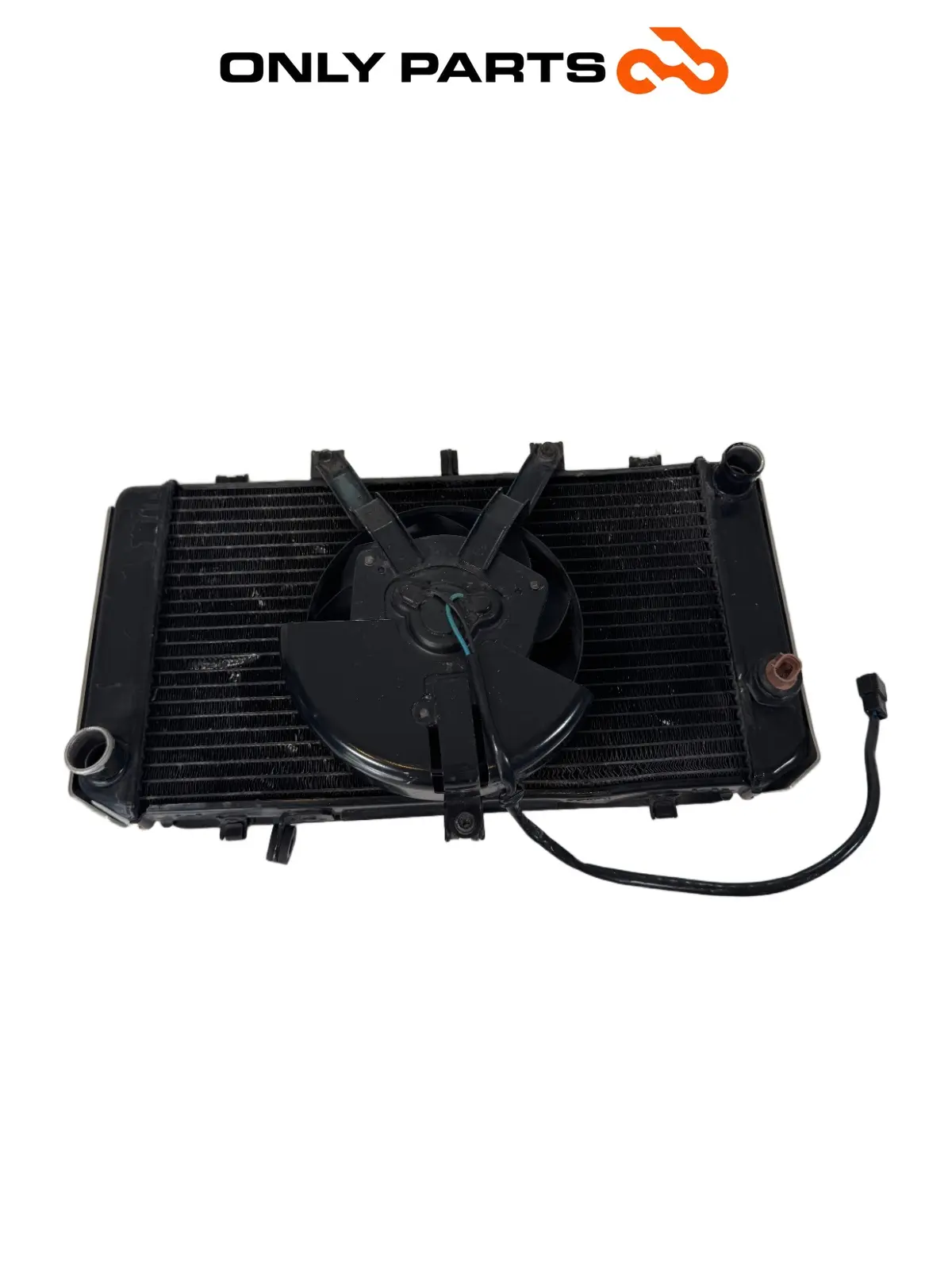 Gebrauchte Radiatore acqua + ventola Kawasaki Z 750cc 2004 Nera — echtes Foto 8