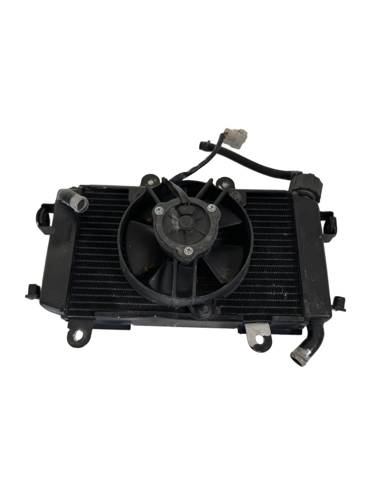 Gebrauchte Radiatore acqua + ventola KTM Duke 200cc 2012 Arancione — echtes Foto 1
