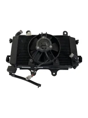 Gebrauchte Radiatore acqua + ventola KTM Duke 200cc 2012 Arancione — echtes Foto 3