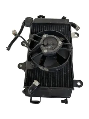 Gebrauchte Radiatore acqua + ventola KTM Duke 200cc 2012 Arancione — echtes Foto 5