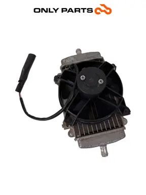 Gebrauchte Radiatore acqua + ventola Piaggio Vespa GT 200cc 2003 Viola — echtes Foto 8