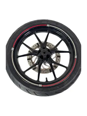Gebrauchte Ruota anteriore completa KTM Duke 200cc 2012 Arancione — echtes Foto 3