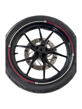 Gebrauchte Ruota anteriore completa KTM Duke 200cc 2012 Arancione — echtes Foto 4