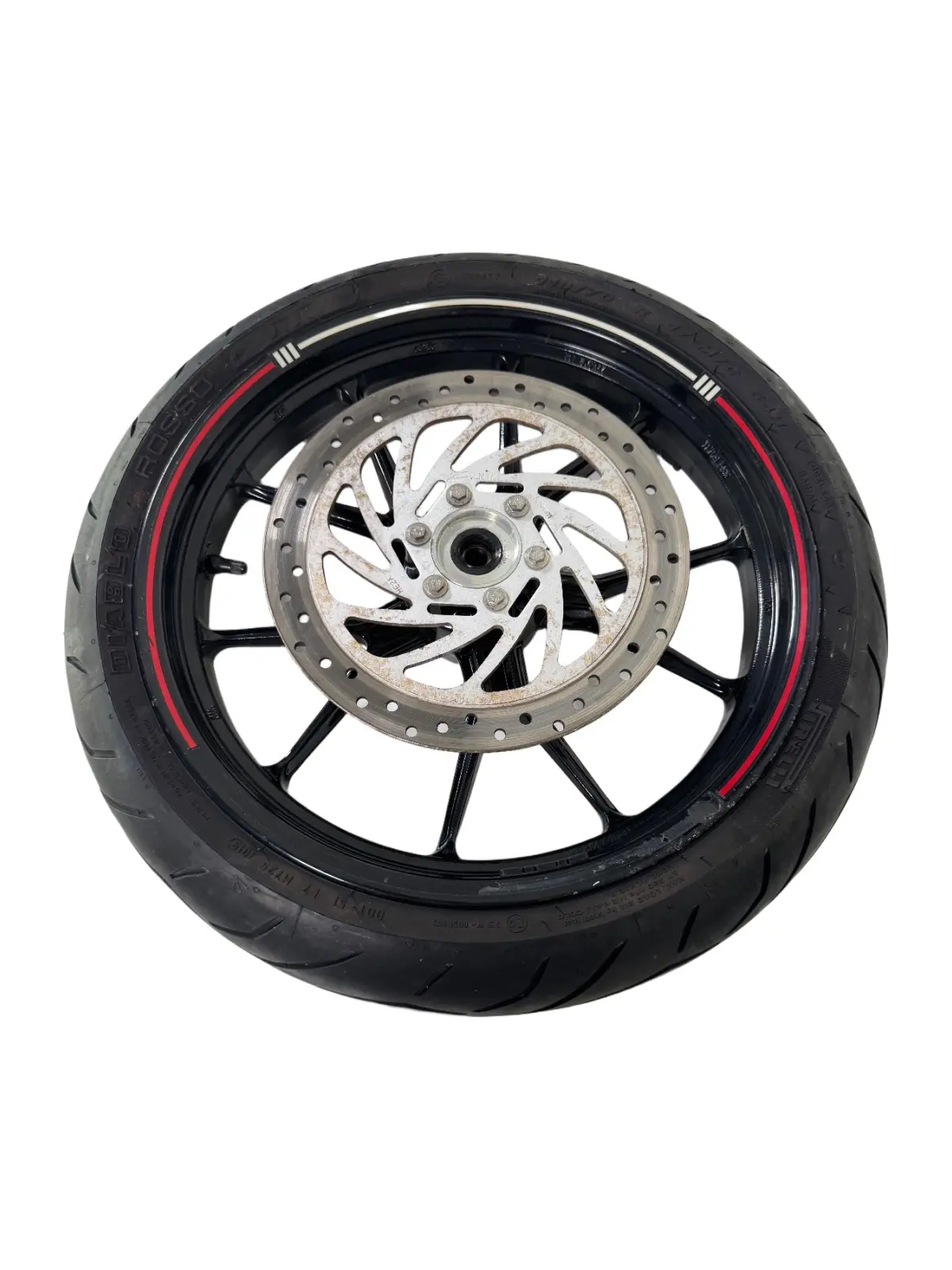 Gebrauchte Ruota anteriore completa KTM Duke 200cc 2012 Arancione — echtes Foto 5
