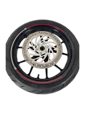 Gebrauchte Ruota anteriore completa KTM Duke 200cc 2012 Arancione — echtes Foto 6