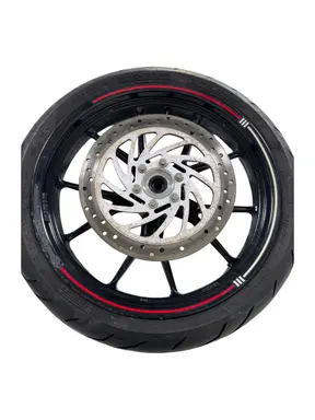 Gebrauchte Ruota anteriore completa KTM Duke 200cc 2012 Arancione — echtes Foto 7