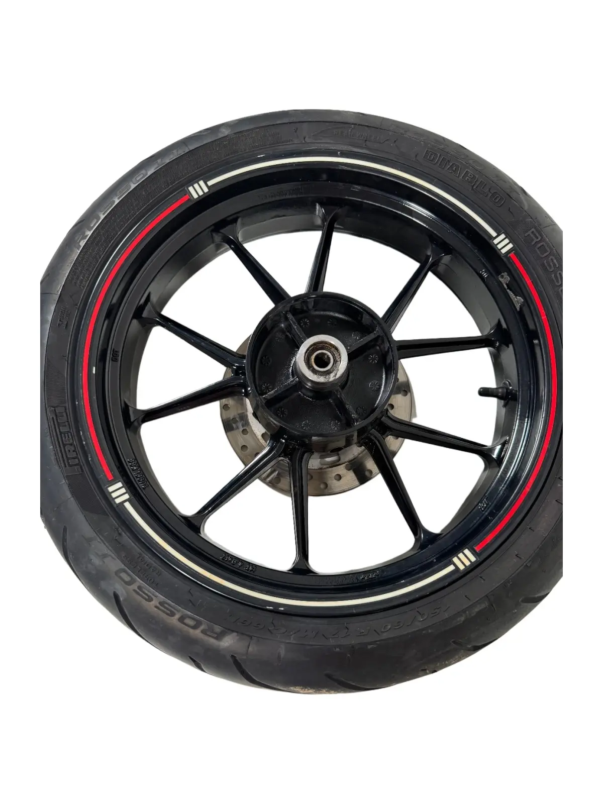 Gebrauchte Ruota posteriore completa KTM Duke 200cc 2012 Arancione — echtes Foto 10