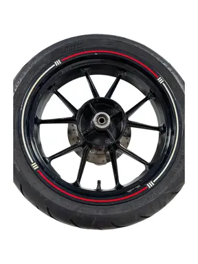 Gebrauchte Ruota posteriore completa KTM Duke 200cc 2012 Arancione — echtes Foto 11