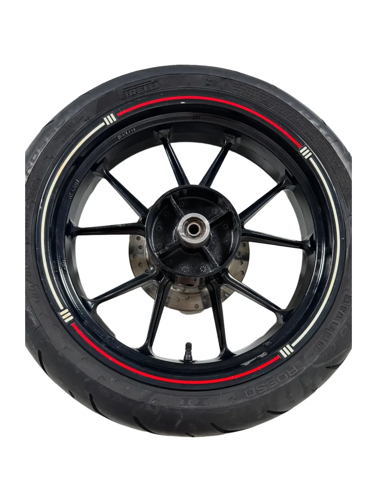 Gebrauchte Ruota posteriore completa KTM Duke 200cc 2012 Arancione — echtes Foto 11