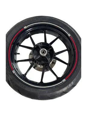 Gebrauchte Ruota posteriore completa KTM Duke 200cc 2012 Arancione — echtes Foto 12