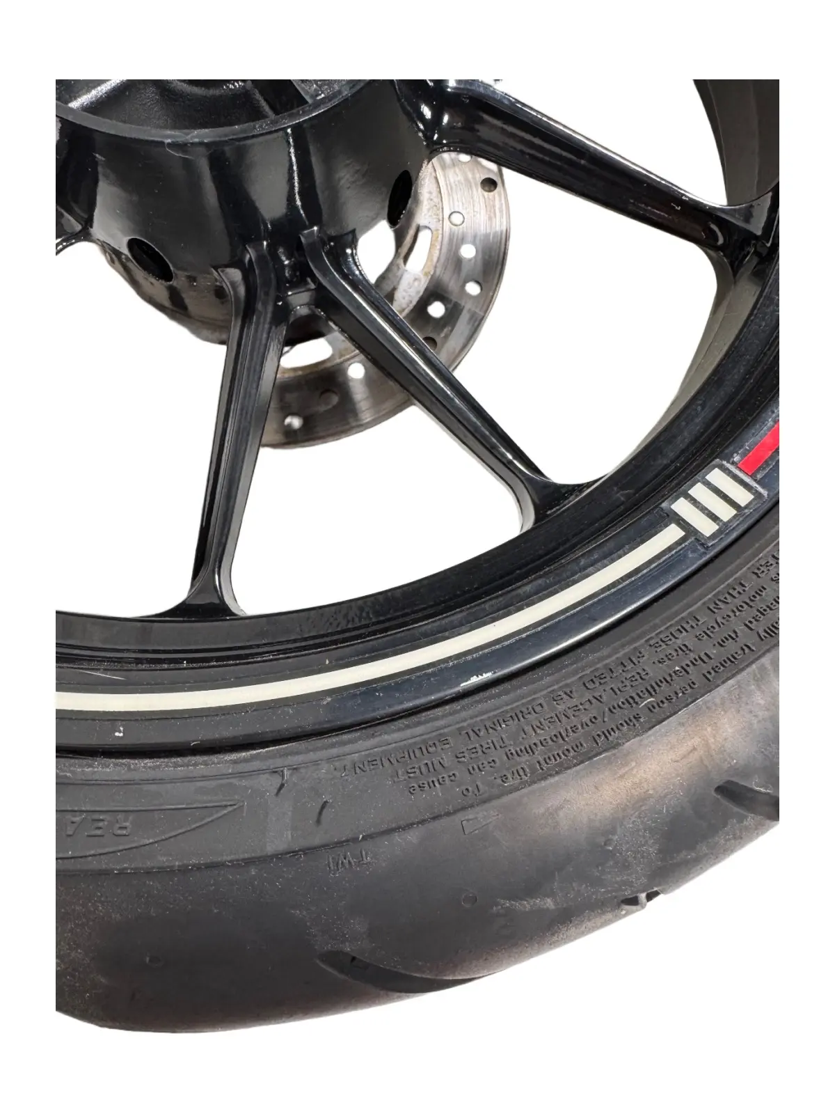 Gebrauchte Ruota posteriore completa KTM Duke 200cc 2012 Arancione — echtes Foto 13
