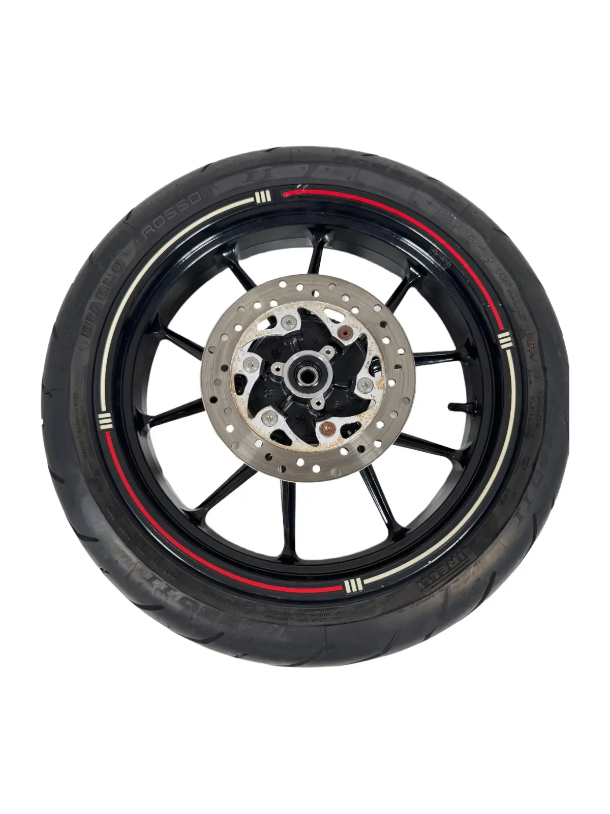 Gebrauchte Ruota posteriore completa KTM Duke 200cc 2012 Arancione — echtes Foto 2