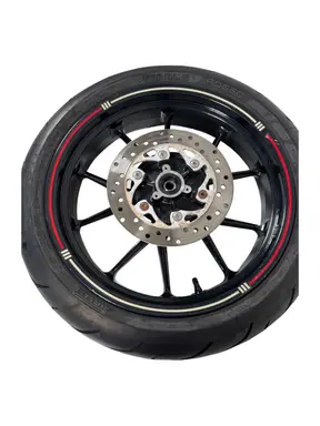 Gebrauchte Ruota posteriore completa KTM Duke 200cc 2012 Arancione — echtes Foto 3