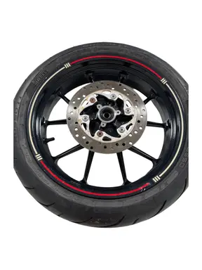 Gebrauchte Ruota posteriore completa KTM Duke 200cc 2012 Arancione — echtes Foto 4