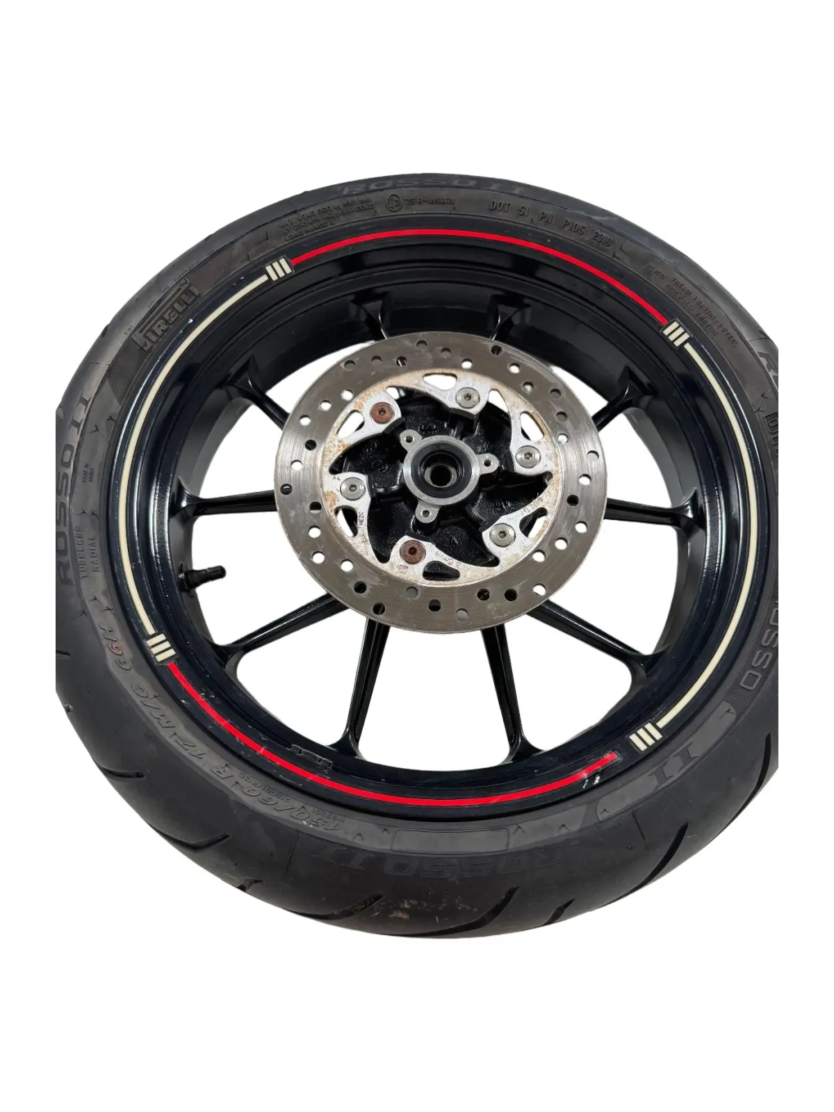 Gebrauchte Ruota posteriore completa KTM Duke 200cc 2012 Arancione — echtes Foto 4
