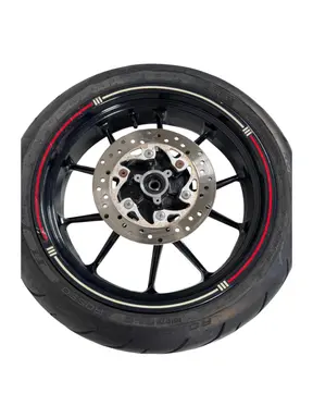 Gebrauchte Ruota posteriore completa KTM Duke 200cc 2012 Arancione — echtes Foto 5