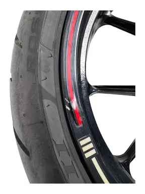 Gebrauchte Ruota posteriore completa KTM Duke 200cc 2012 Arancione — echtes Foto 7