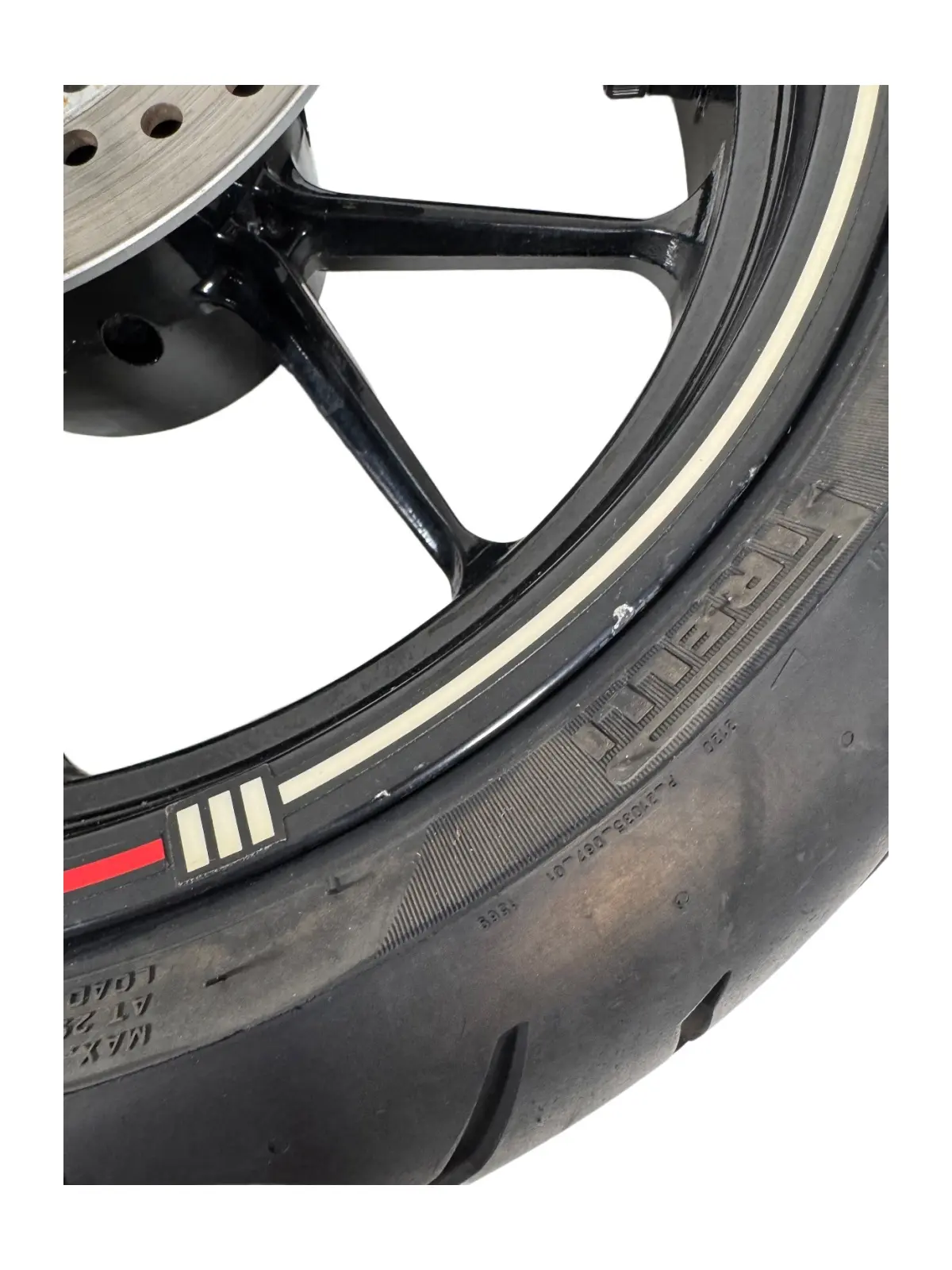 Gebrauchte Ruota posteriore completa KTM Duke 200cc 2012 Arancione — echtes Foto 8