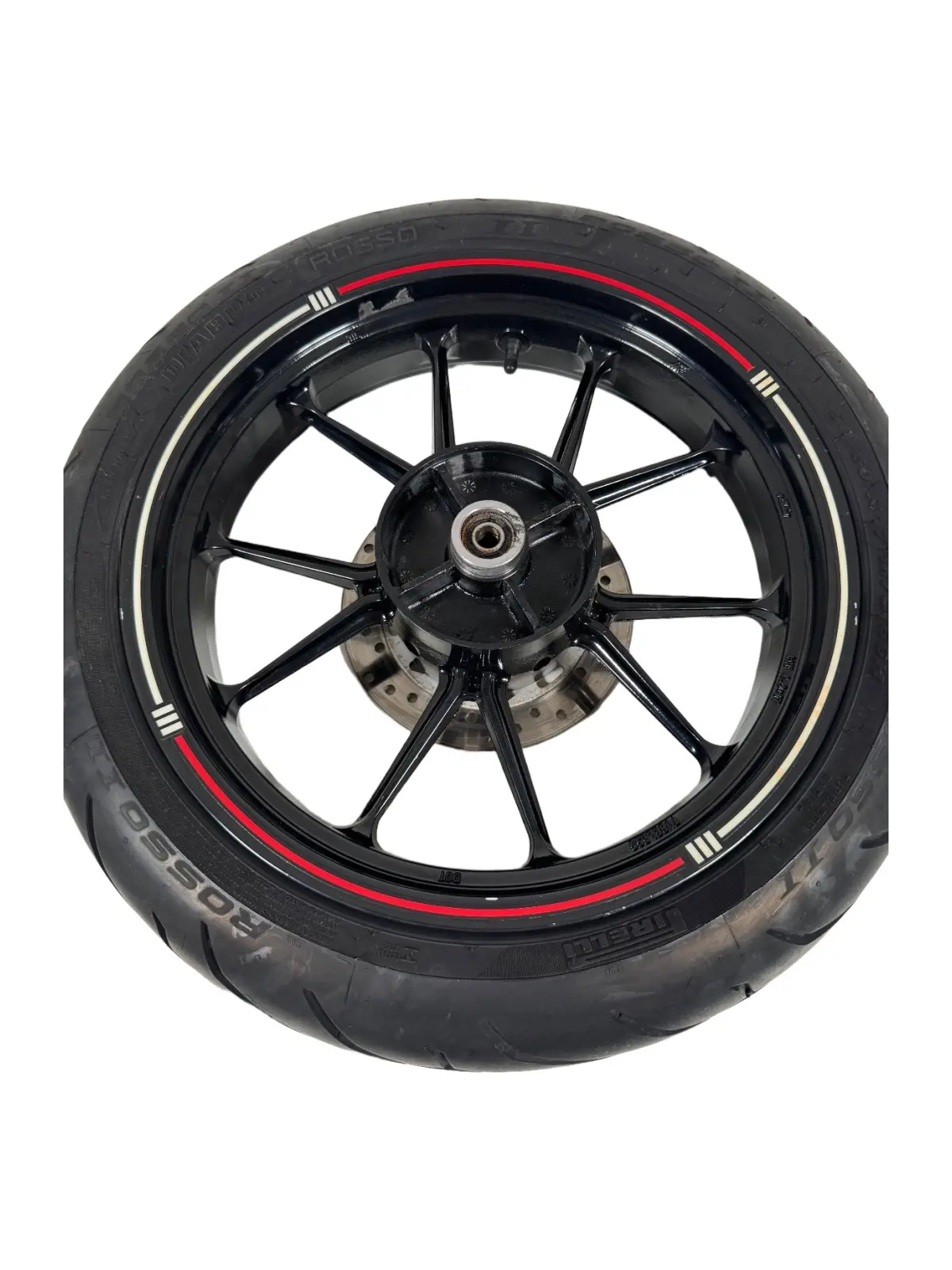 Gebrauchte Ruota posteriore completa KTM Duke 200cc 2012 Arancione — echtes Foto 9