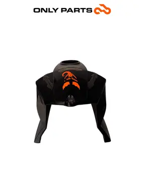 Gebrauchte Serbatoio benzina KTM Super Duke 990cc 2006 Nero/Arancione — echtes Foto 3